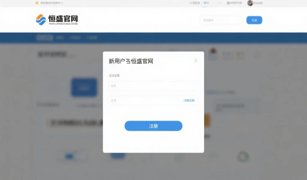 恒盛注册账号分步指南：30秒轻松搞定注册流程
